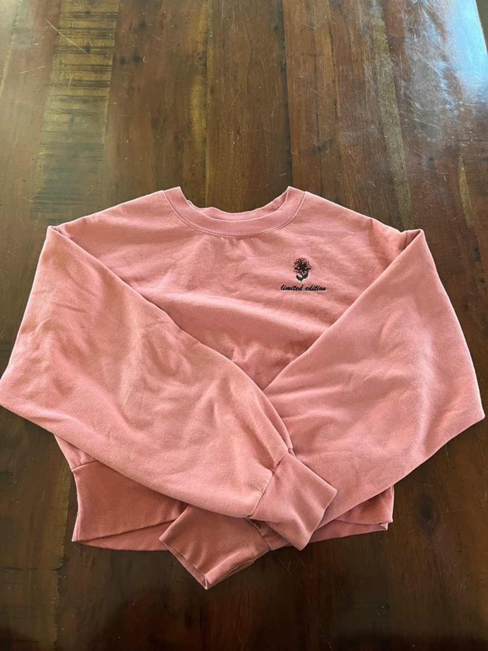 Pink sweatshirt